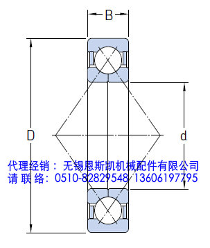 四点接触球轴承单列球轴承进口轴承图片